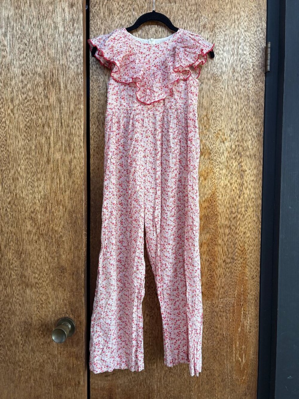 Pink Chicke  Pink Floral Sleeveless Jumpsuit
